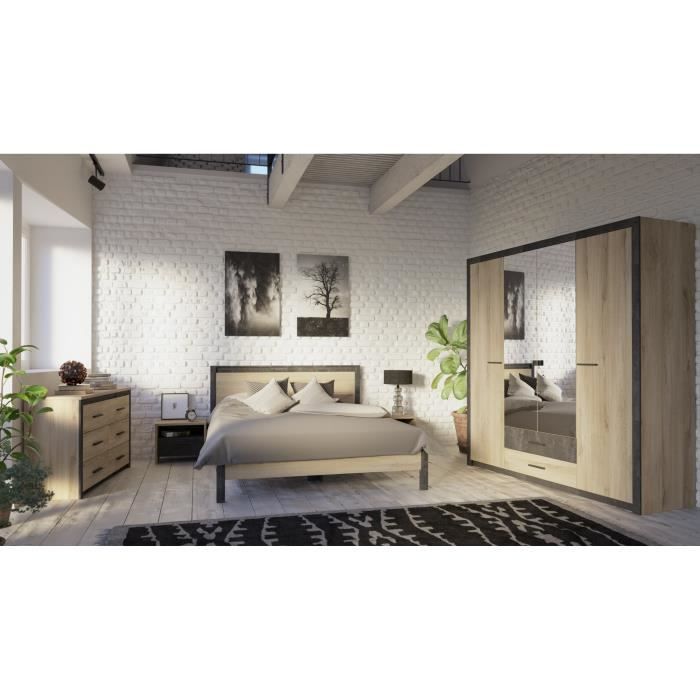 DEMEYERE Bedside Table - Kronberg Oak Finish - W 49.6 x D 36.3 x H 40.1 cm - COLORADO