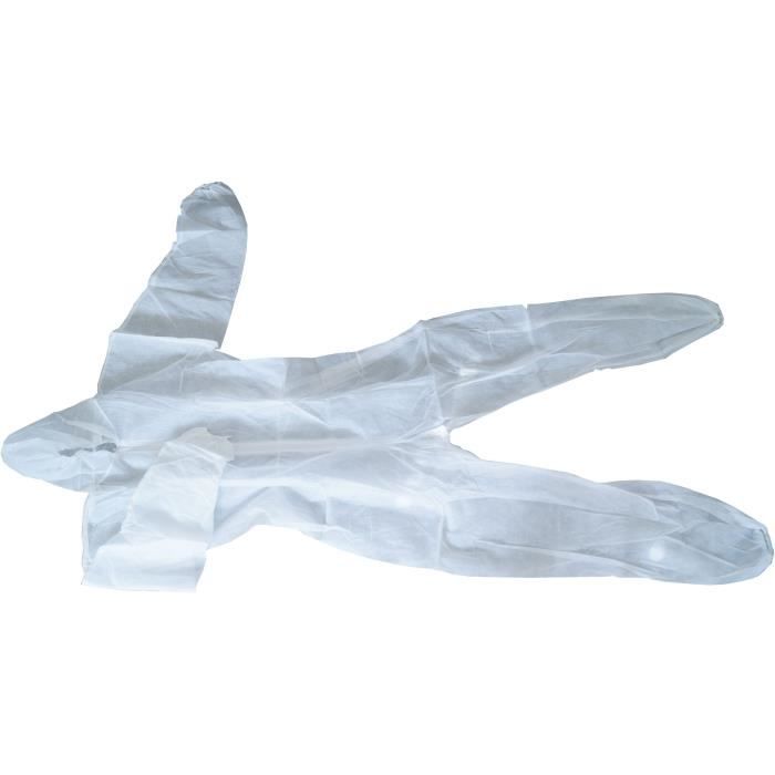 CON:P Protective Coverall - 4555500 - Disposable - Size L - Polypropylene - White