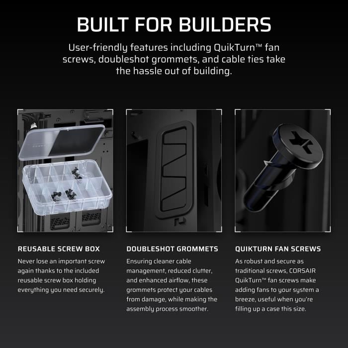 CORSAIR 5000T Mid Tower PC Case - Black