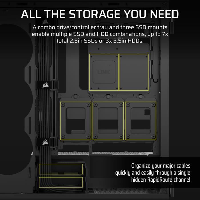 CORSAIR 5000T Mid Tower PC Case - Black
