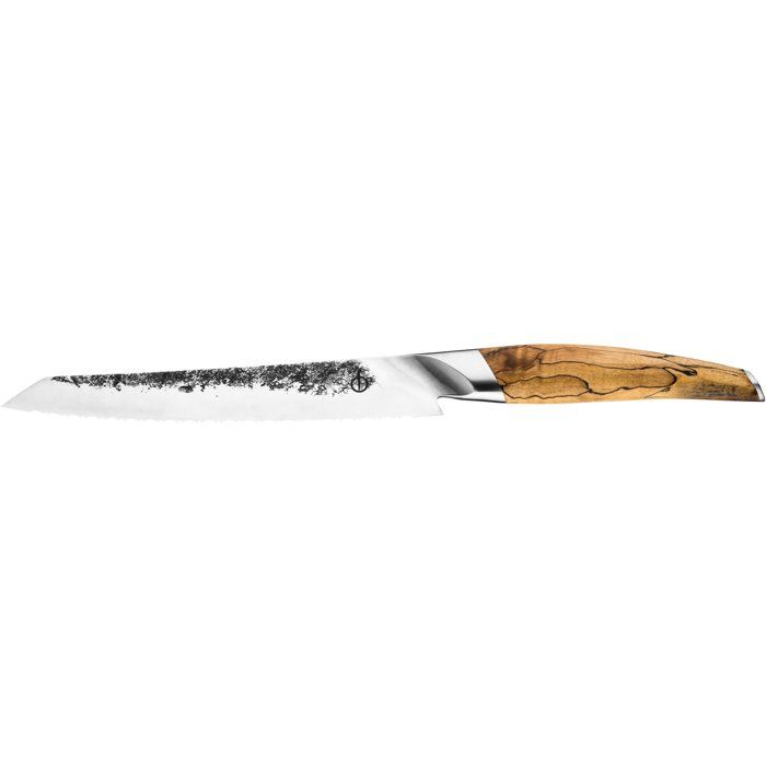 FORGED KATAI Bread Knife - 20.5 cm - VG10 Steel - Root Wood Handle