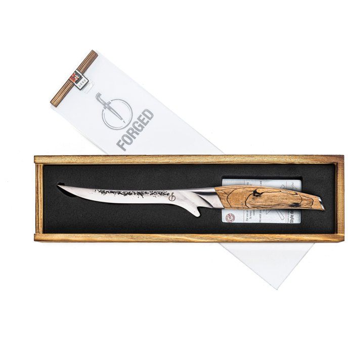 Forged Boning Knife - KATAI - VG10 Steel - Root Wood Handle - 15 cm