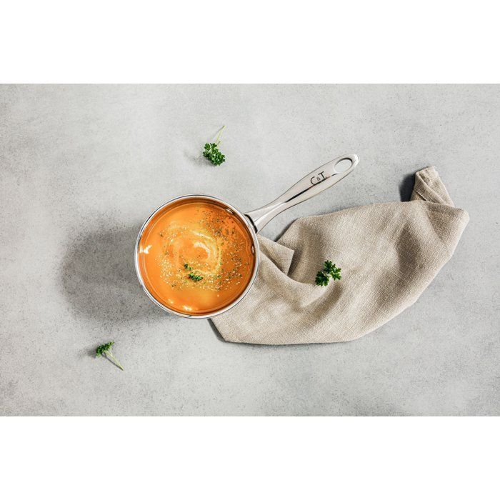 COSY & TRENDY Classic Saucepan - Stainless Steel - Ø14 cm - 1.08 L - Suitable for all hobs including induction