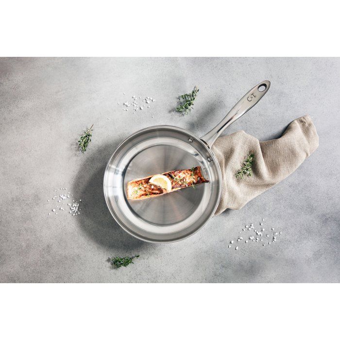 COSY & TRENDY Frying Pan - CLASSIC - Stainless Steel - Ø24 cm - Induction Compatible