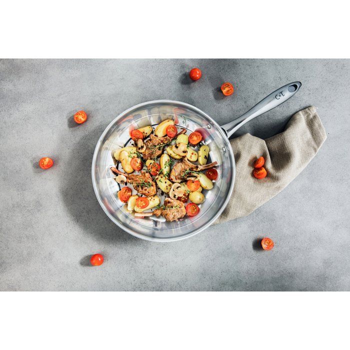 COSY & TRENDY Frying Pan - CLASSIC - Stainless Steel - Ø28 cm - Suitable for All Hobs Including Induction