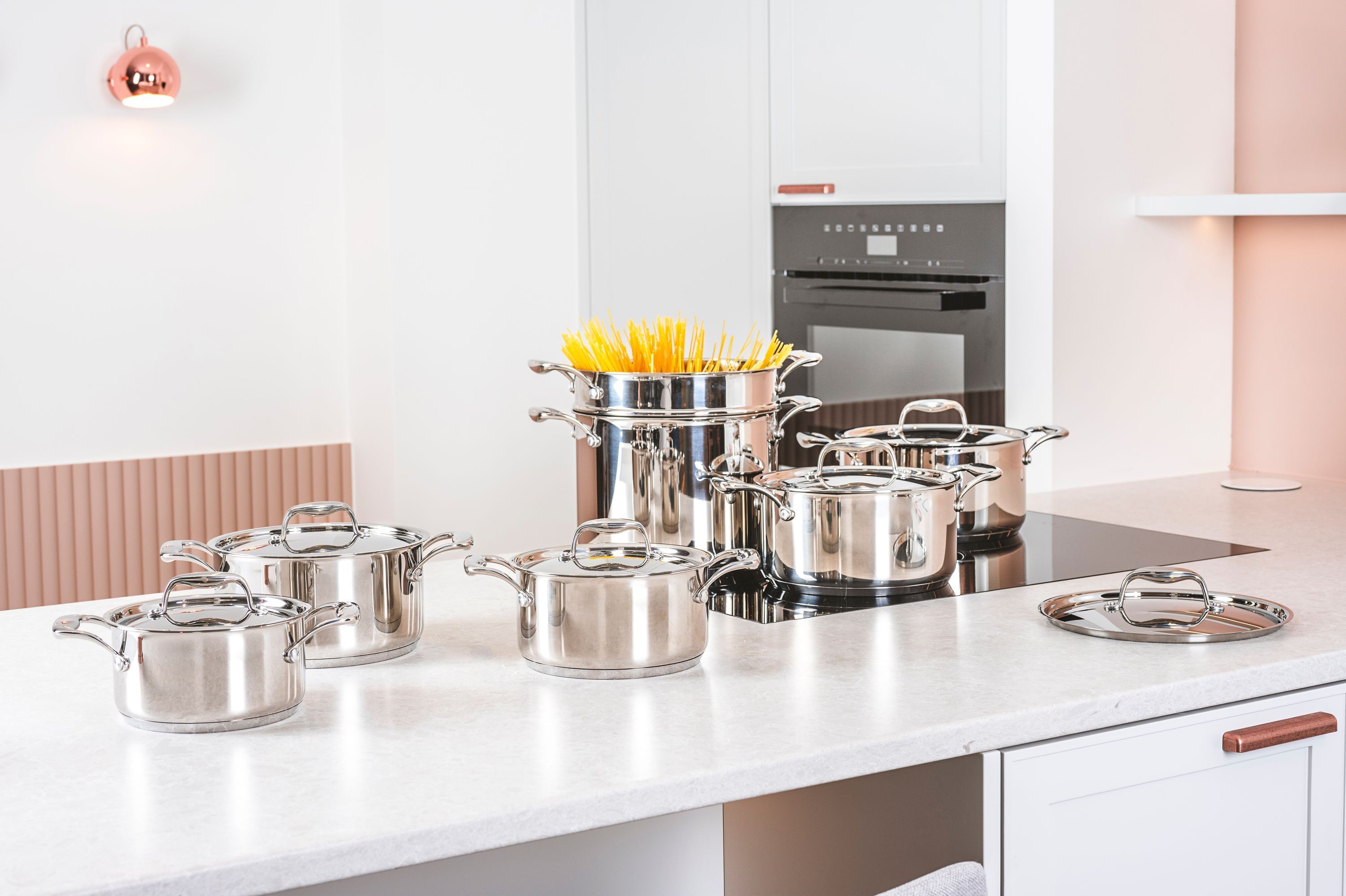 COSY & TRENDY Wok - CLASSIC - Stainless Steel - Ø30 cm - Suitable for All Hobs Including Induction