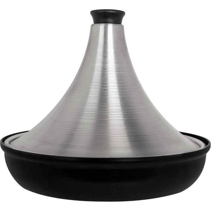 COSY & TRENDY Aluminium Tagine - Ø 28 cm - Grey/ Black - Suitable for All Hobs Including Induction