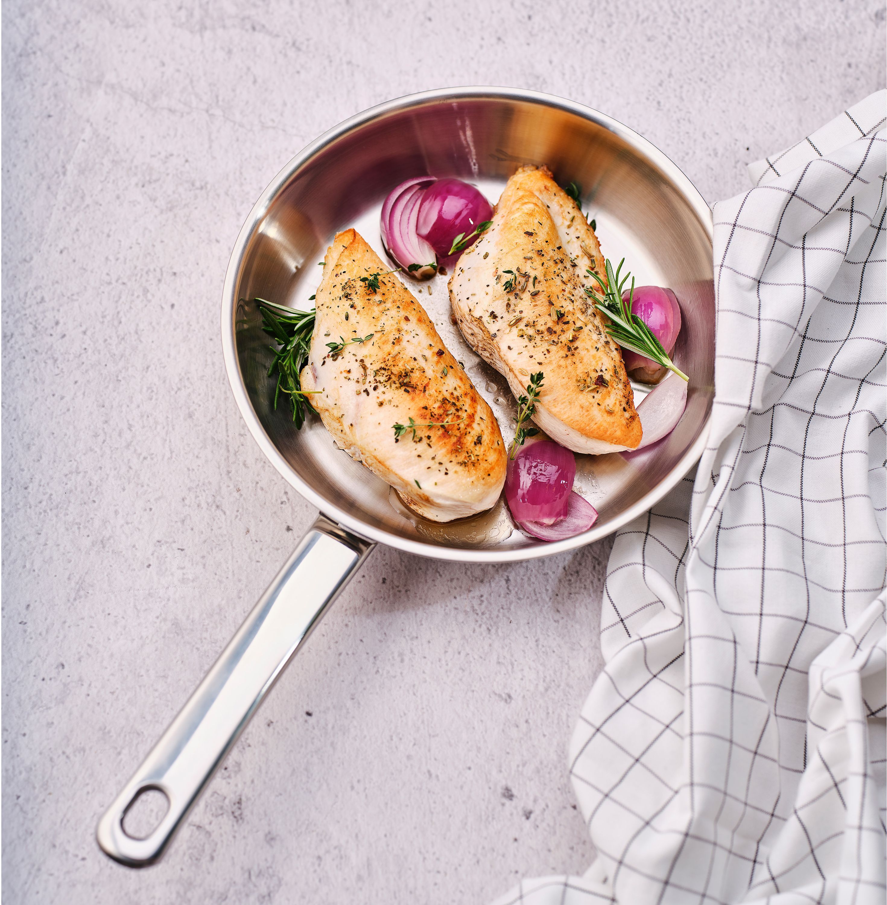 COSY & TRENDY Frying Pan - DAILY - Ø 20 cm - Stainless Steel - Suitable for All Hobs Including Induction