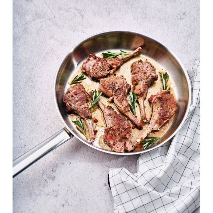 COSY & TRENDY Frying Pan - DAILY - Ø 28 cm - Stainless Steel - Suitable for All Hobs Including Induction