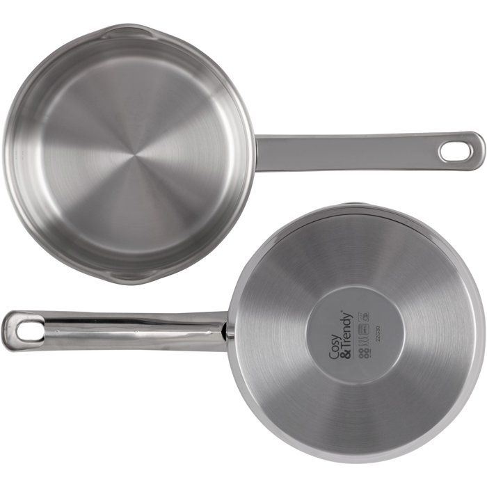 COSY & TRENDY DAILY Saucepan with 2 Pouring Spouts - Ø16 cm - Suitable for All Hobs Including Induction