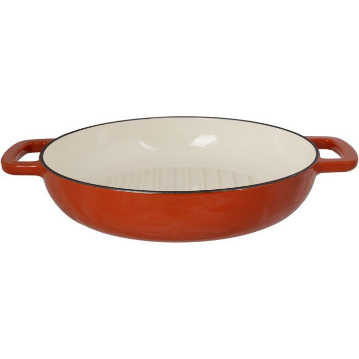COSY & TRENDY Grill Pan - FONTESTIC - Enameled Cast Iron - Ø28 cm - Induction Compatible
