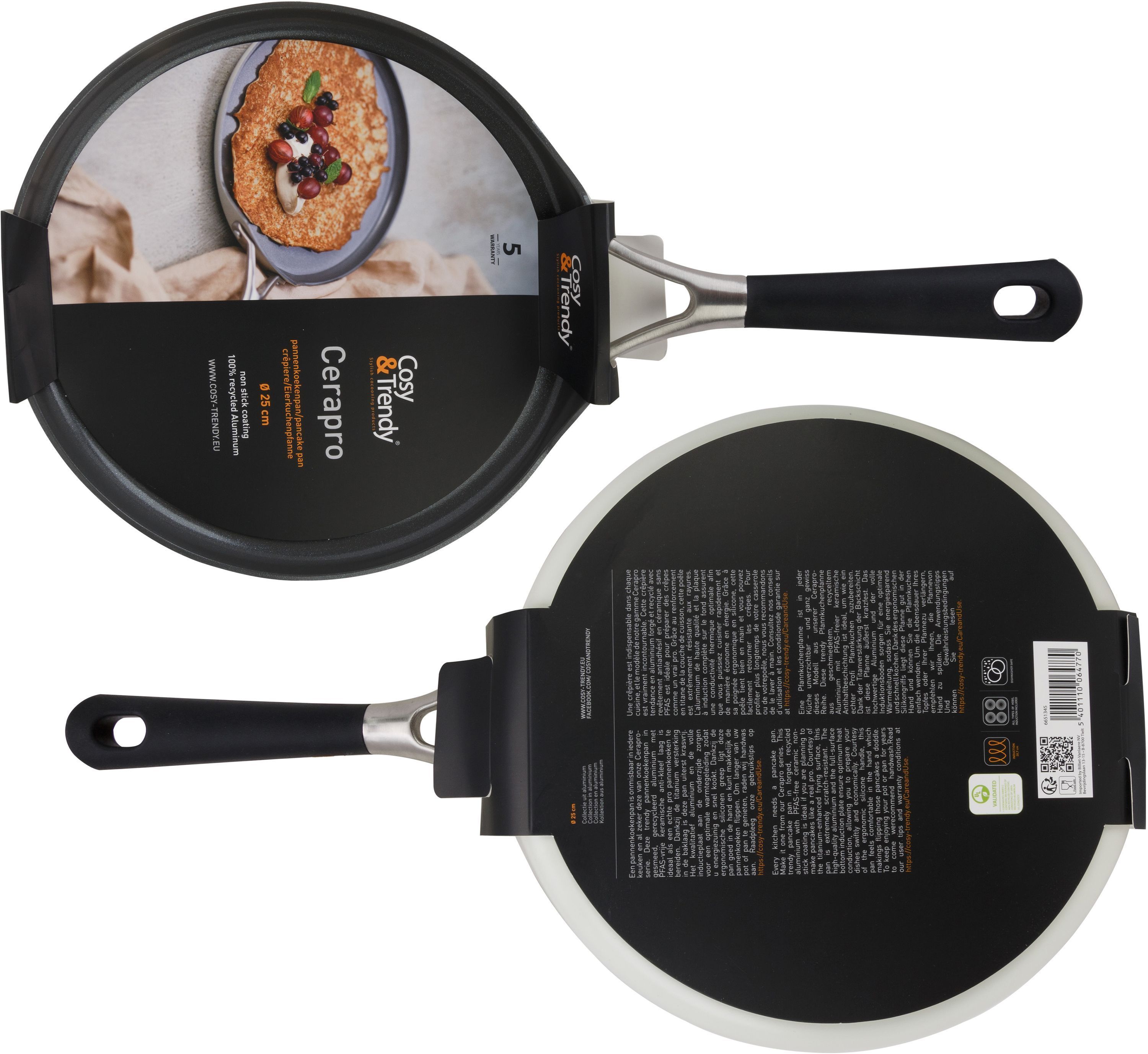 Crepe Pan - COSY & TRENDY - CERAPRO - Recycled Aluminum - Ø25 cm
