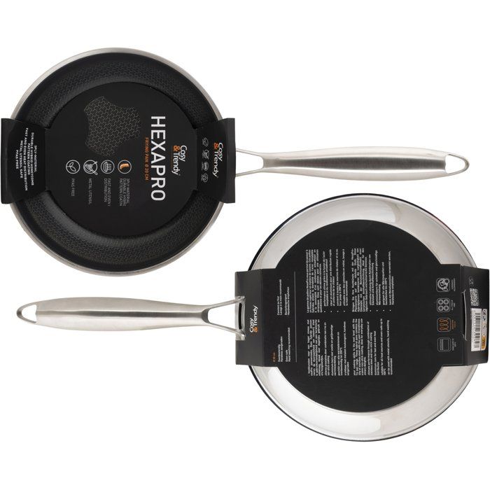 COSY & TRENDY Frying Pan - HEXAPRO - Stainless Steel - Ø20 cm - Non-stick - Induction Compatible
