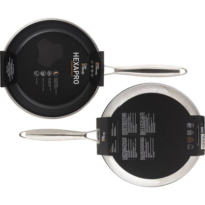 COSY & TRENDY Frying Pan - HEXAPRO - Stainless Steel - Ø24 cm - Non-stick - Induction Compatible