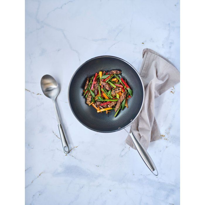 COSY & TRENDY Wok - HEXAPRO - Stainless Steel - Ø24 cm - Non-stick - Suitable for All Hobs Including Induction