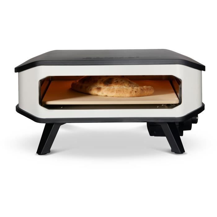 COZZE Electric Pizza Oven - 2200 W - 60.5 x 60.5 x 30.5 cm - Black/ White