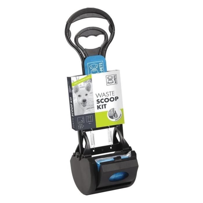 M-PETS Waste Scoop Kit - 38x12x10.5 cm - Black and Blue