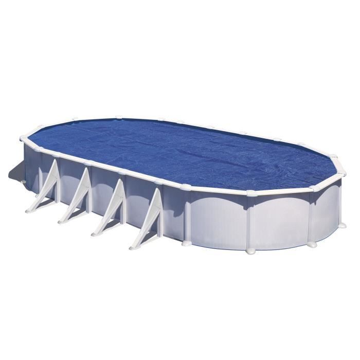 GRE - Summer bubble cover for oval pool 7.30 m x 3.75 m - UVA resistant - 0.18 mm thick
