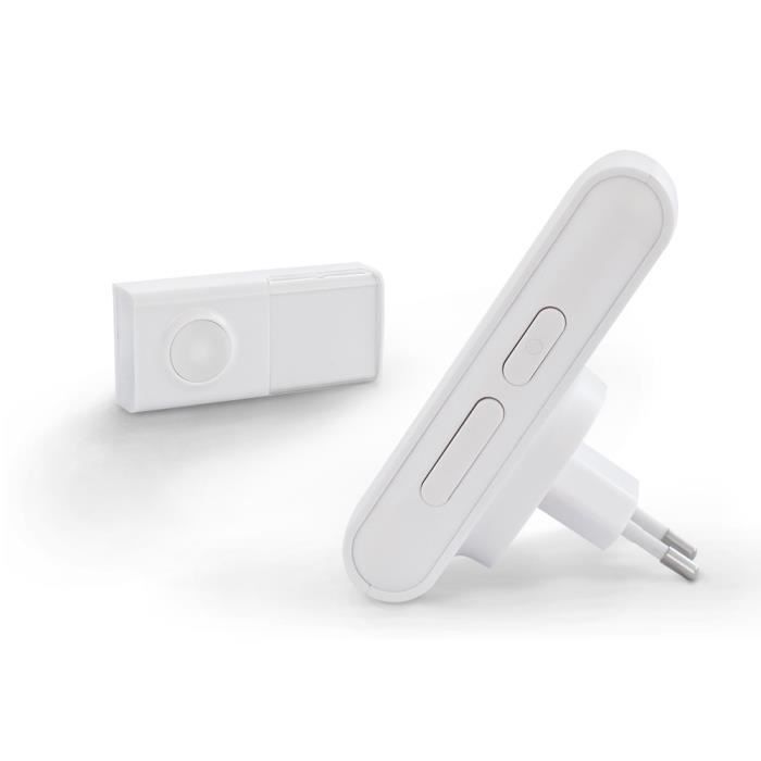 SCS SENTINEL EcoBell 100 Plug-in Wireless Doorbell - 100 m Range - 25 Melodies - White