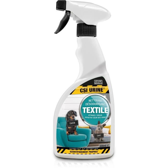 CSI URINE Textile Cleaner and Deodorizer - 500 ML - Eliminates Odors and Stains