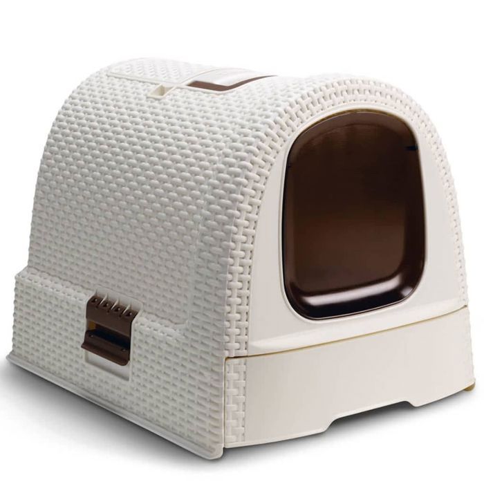 Curver Cat Litter Box 51 x 38.5 x 39.5 cm - White 51x38.5x39.5