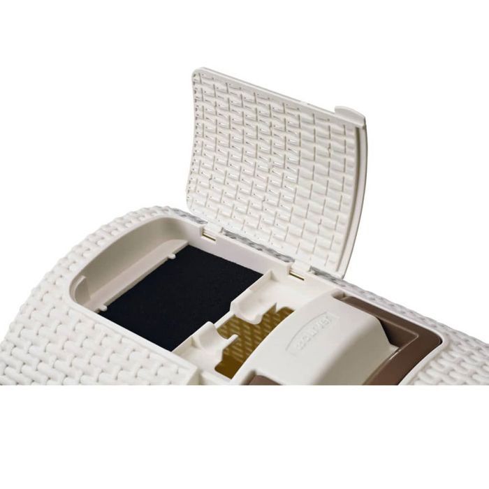 Curver Cat Litter Box 51 x 38.5 x 39.5 cm - White 51x38.5x39.5