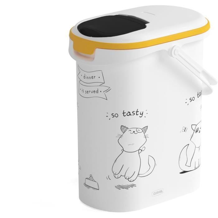 CURVER Cat Food Container 4 kg - 10 L - Dinner is Served