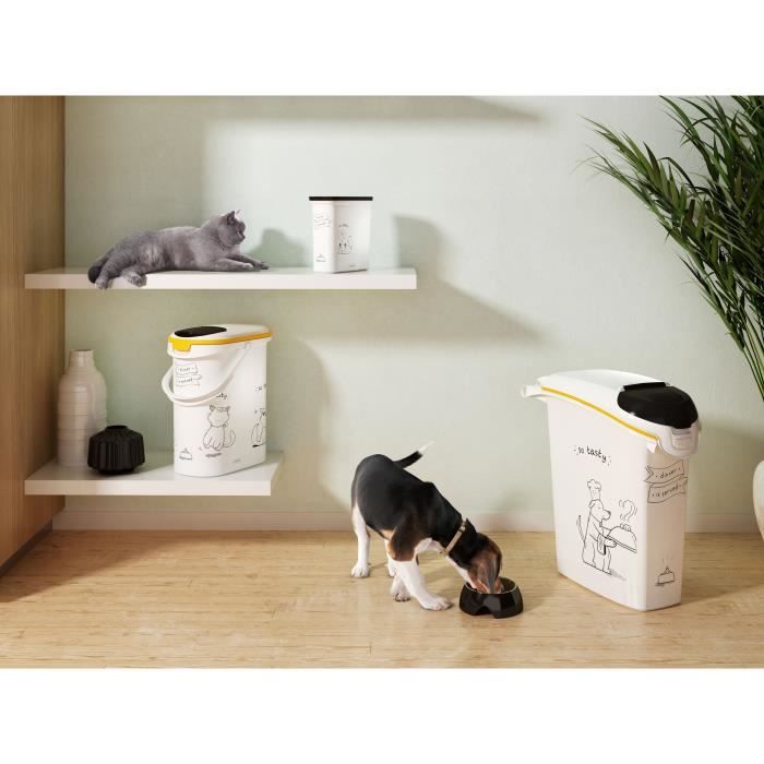 CURVER Cat Food Container 4 kg - 10 L - Dinner is Served