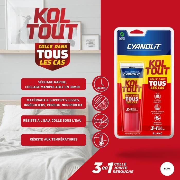 Cyanolit Adhesive 50 ml - White - Versatile for Small Repairs