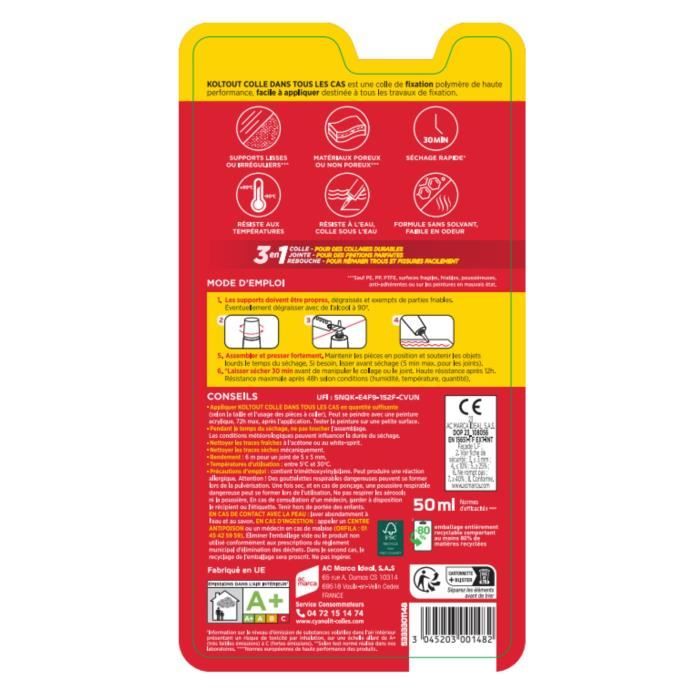 Cyanolit Adhesive 50 ml - White - Versatile for Small Repairs