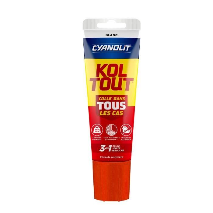 CYANOLIT Adhesive for Fixing and Sealing - White - 125 ml Tube - Multipurpose - High Strength and Flexible