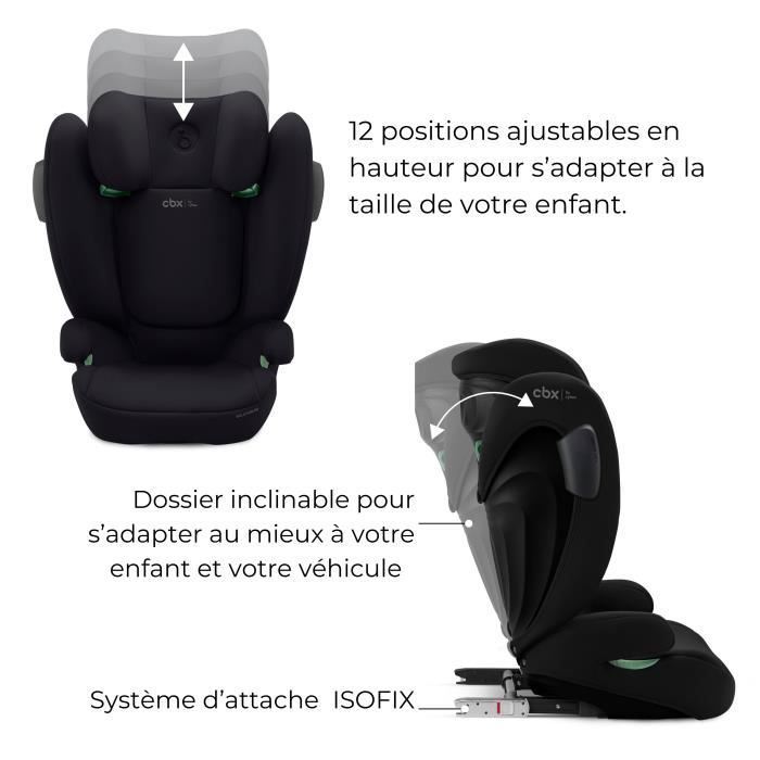 CYBEX Solution B3 i-Fix Car Seat 3-12 Years 15-50 kg 100-150 cm - Black