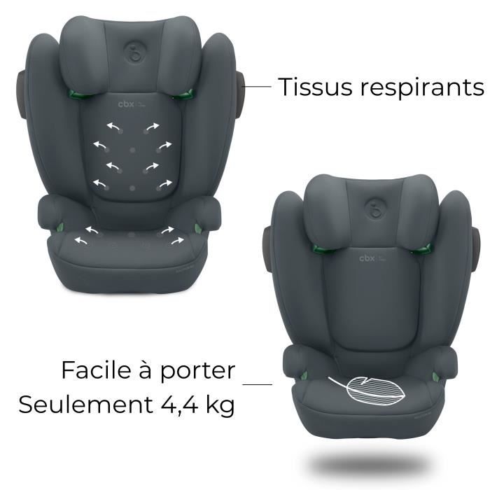 Siege auto Cbx by Cybex Solution B3 i-Fix  3 a 12 ans - 15 a 50 kg - 100 a 150 cm - Gris