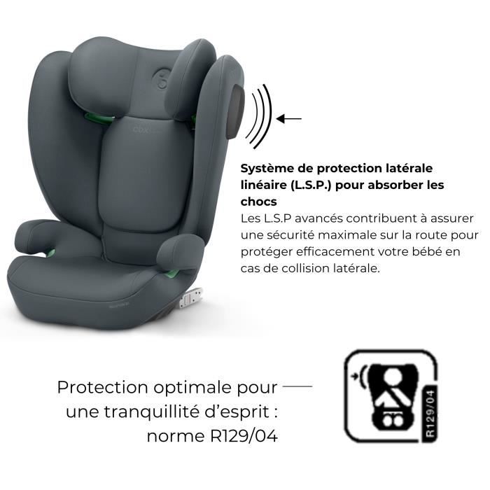 Siege auto Cbx by Cybex Solution B3 i-Fix  3 a 12 ans - 15 a 50 kg - 100 a 150 cm - Gris