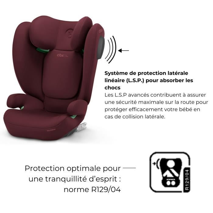 CYBEX Solution B3 i-Fix Car Seat 3-12 Years 15-50 kg 100-150 cm - Red