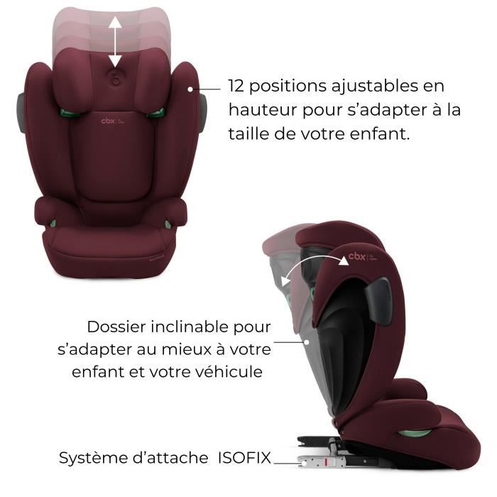 CYBEX Solution B3 i-Fix Car Seat 3-12 Years 15-50 kg 100-150 cm - Red