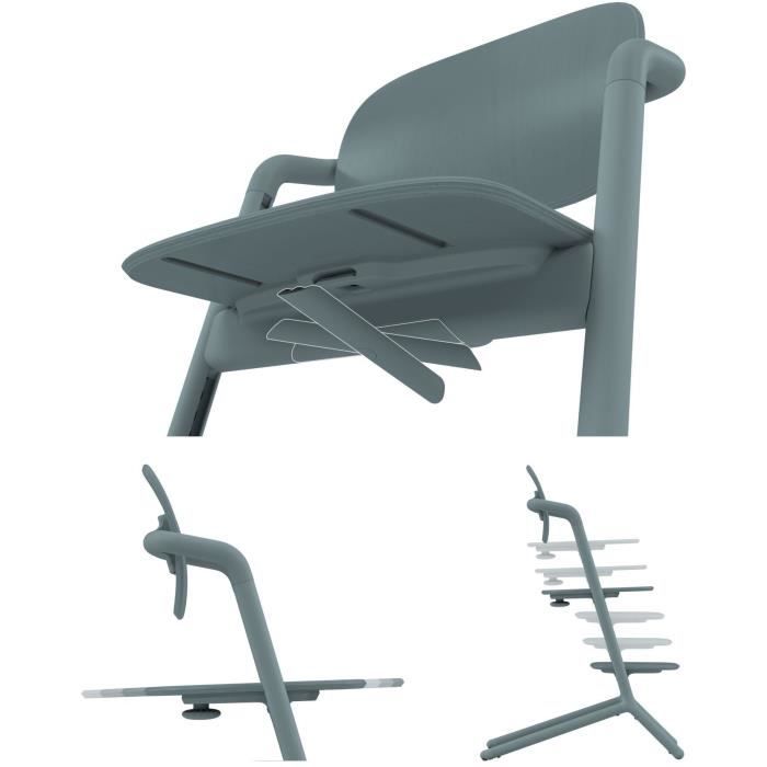 CYBEX Convertible High Chair - 3-in-1 Pack - LEMO 2 - Blue - Height and Depth Adjustable