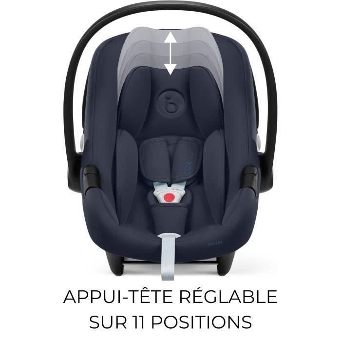 Cybex Aton B2 i-Size Car Seat - 45 to 87 cm - Birth to 13 kg - Base One Included - Blue