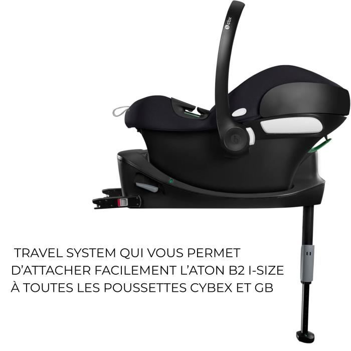 Cybex Aton B2 i-Size Car Seat - 45 to 87 cm - Birth to 13 kg - Base One Included - Blue