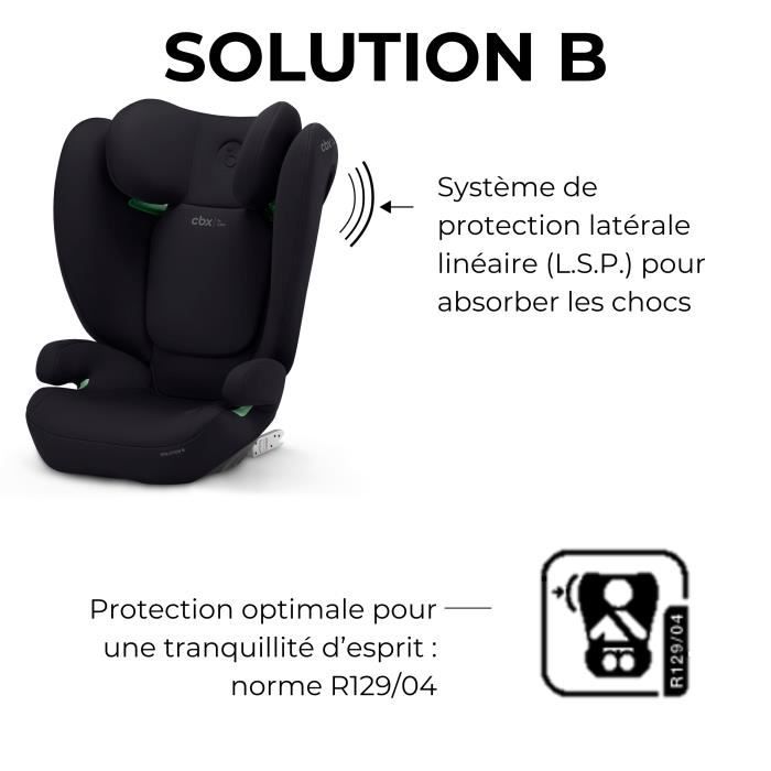 Cybex Solution B i-Fix Car Seat - Group 2/3 - 100-150 cm - Black