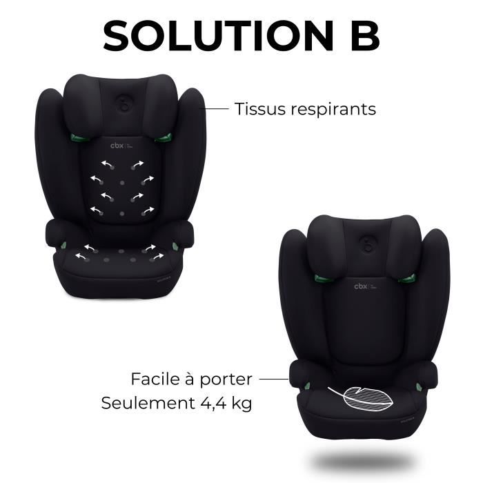 Cybex Solution B i-Fix Car Seat - Group 2/3 - 100-150 cm - Black