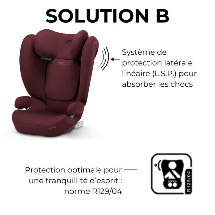 Cybex Solution B i-Fix Car Seat - Group 2/3 - 100-150 cm - Dynamic Red