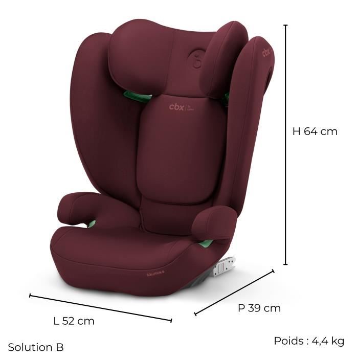 Cybex Solution B i-Fix Car Seat - Group 2/3 - 100-150 cm - Dynamic Red