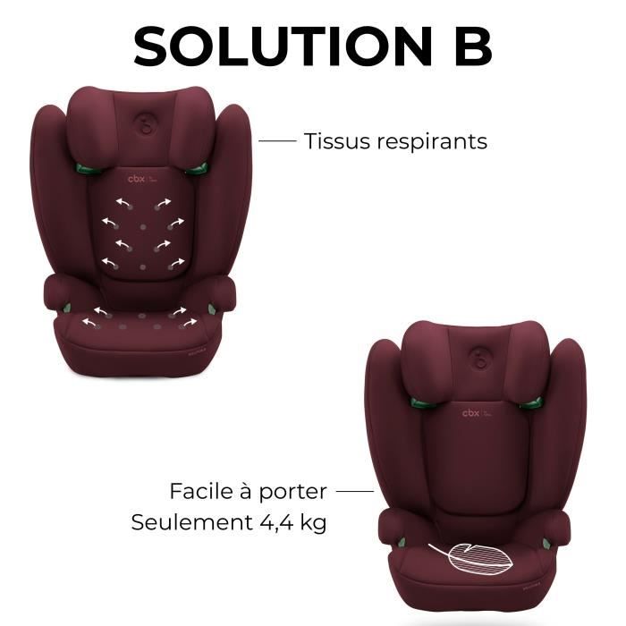 Cybex Solution B i-Fix Car Seat - Group 2/3 - 100-150 cm - Dynamic Red