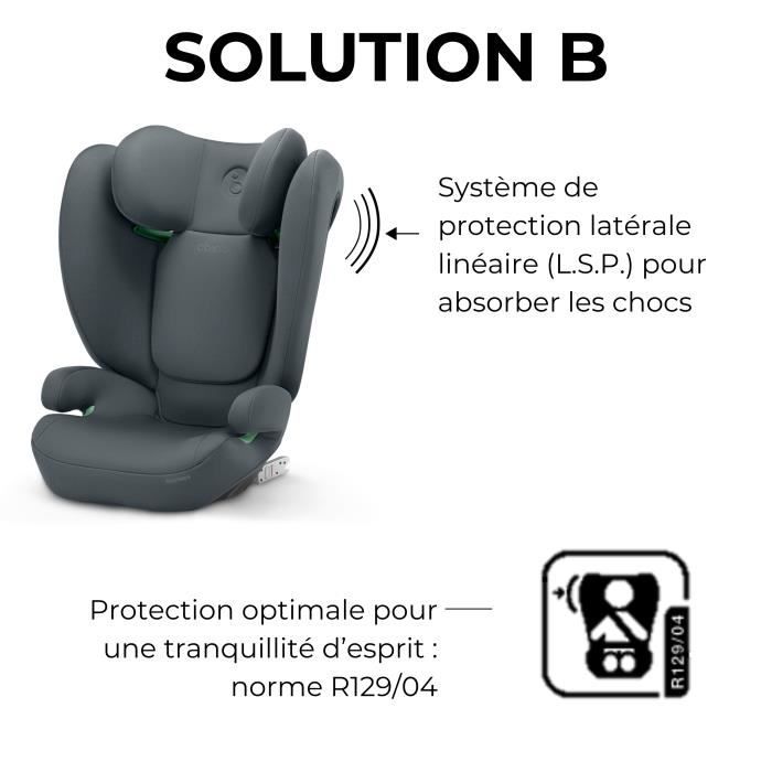 CYBEX Solution B i-Fix Car Seat 3-12 Years 15-50 kg 100-150 cm - Grey