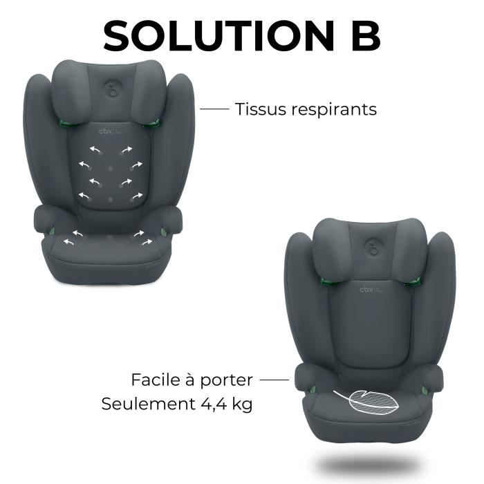 CYBEX Solution B i-Fix Car Seat 3-12 Years 15-50 kg 100-150 cm - Grey