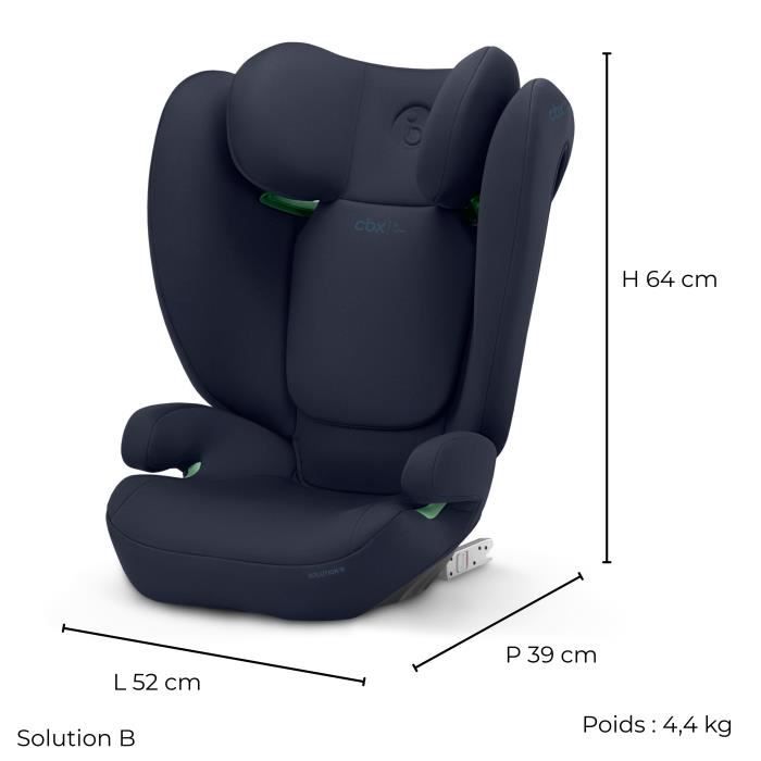 Cybex Solution B i-Fix Car Seat - 3 to 12 Years - 15 to 50 kg - 100 to 150 cm - Blue