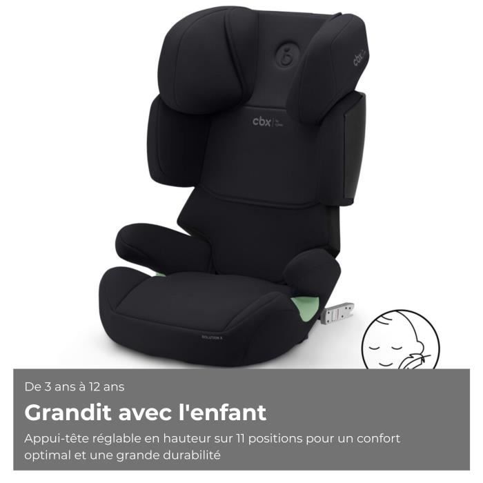 Cybex Solution X i-Fix Booster Car Seat - 3 to 12 Years - 15 to 50 kg - 100 to 150 cm - Black