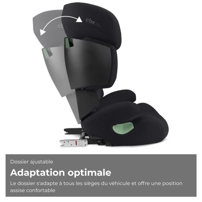 Cybex Solution X i-Fix Booster Car Seat - 3 to 12 Years - 15 to 50 kg - 100 to 150 cm - Black