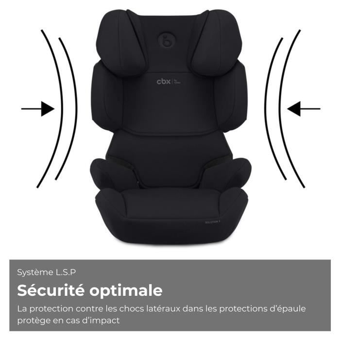 Cybex Solution X i-Fix Booster Car Seat - 3 to 12 Years - 15 to 50 kg - 100 to 150 cm - Black